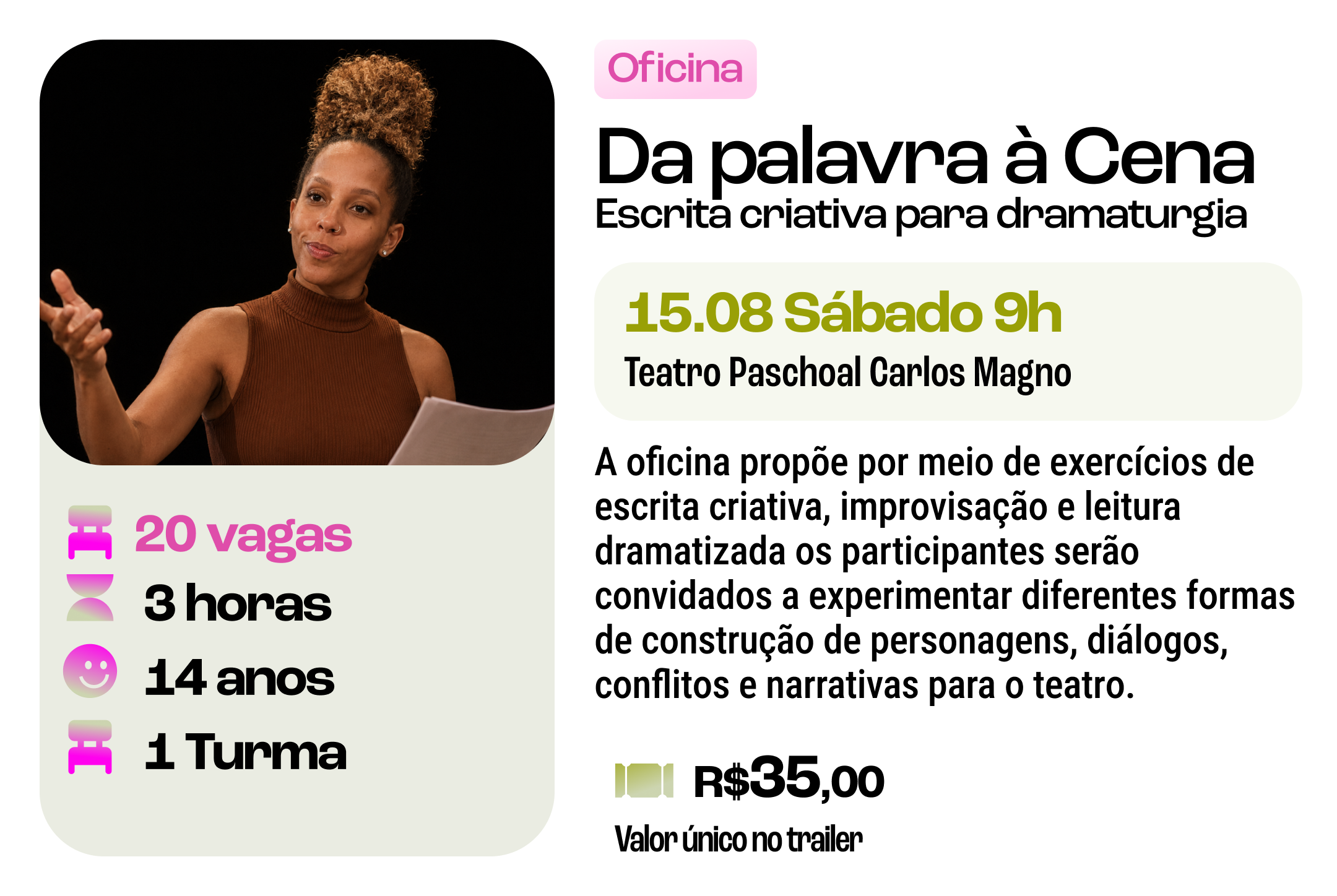 Oficina "Da Palavra à Cena"